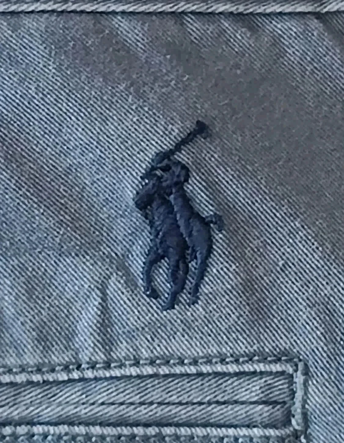 Polo Ralph Lauren azul de ajuste relajado con logo bordado Talla 35 – photo 9